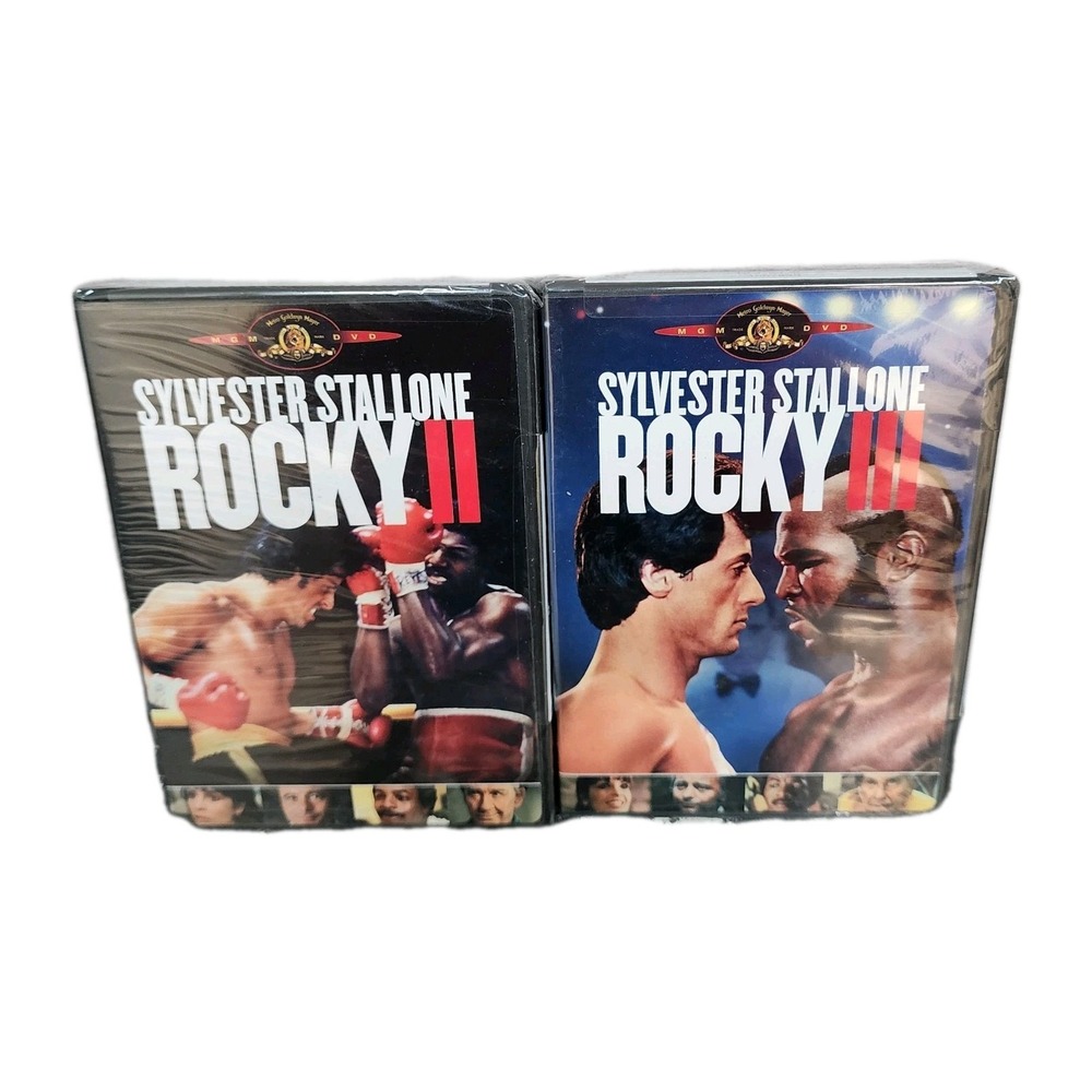 ROCKY II III  Movies DVD Sylvester Stallone Mr. T NEW SEALED Lot Of 2